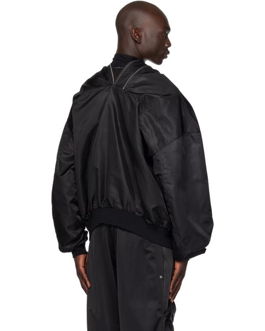 Y. Project Black Double Zip Bomber Jacket for men