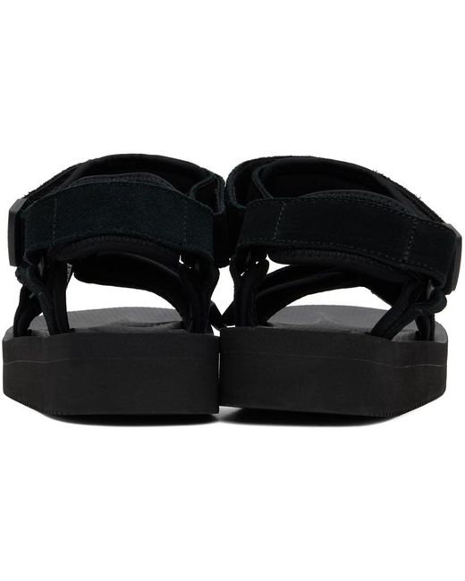 Suicoke Black Depa-V2S Sandals for men
