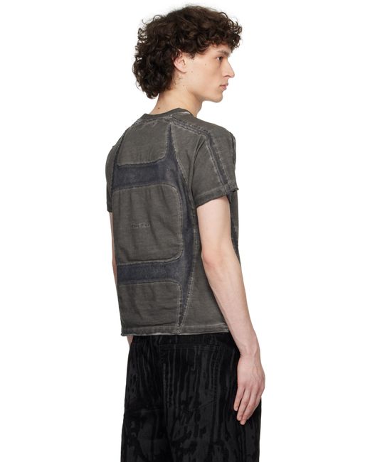 メンズ THUG CLUB グレー Battle Turtle Mesh Tシャツ ブラック