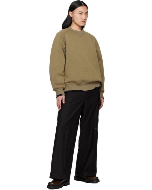 メンズ Sacai トープ Sponge Sweat Pullover スウェットシャツ Multicolor