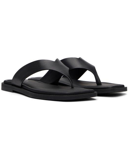 Rag & Bone Black Gracie Thong Sandals