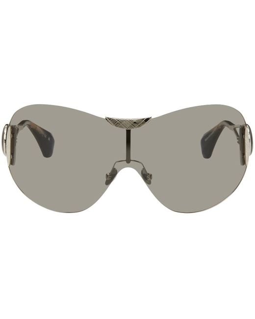Vivienne Westwood Black Silver Tina Sunglasses for men
