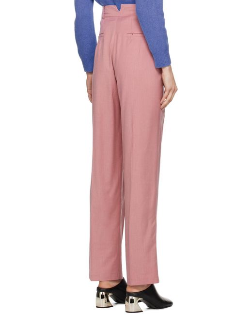 Frankie Shop Multicolor Pink Gelso Trousers