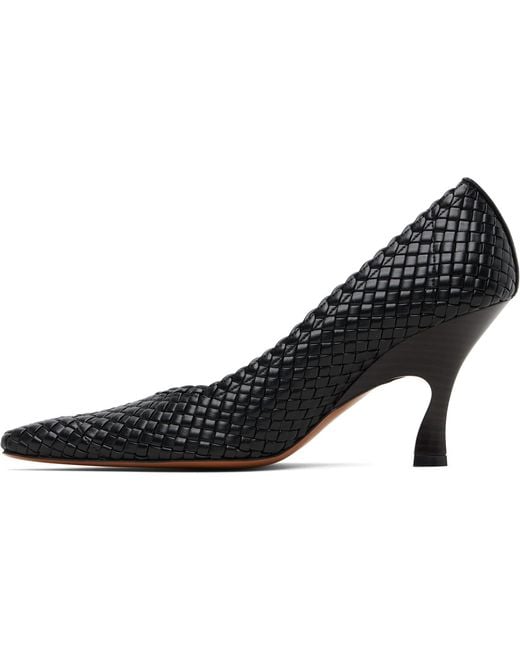 Stella McCartney Black Elsa 90 Woven Heels