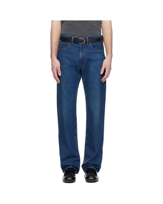 Maison Kitsuné Blue Kuro Edition Selvedge Voyage Jeans for men