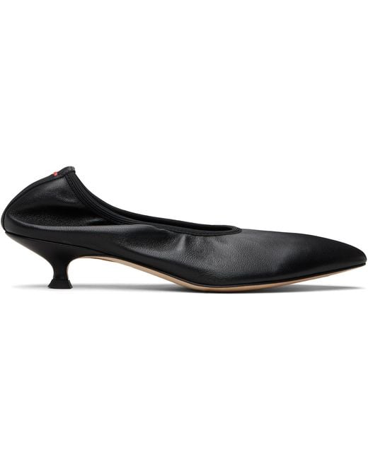 Aeyde Black Hermia Heels