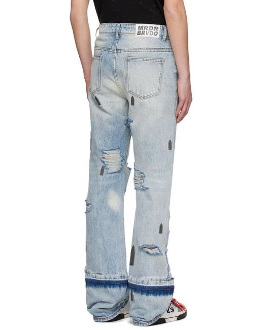 Who Decides War Blue Amplified Gnarly Jeans for men