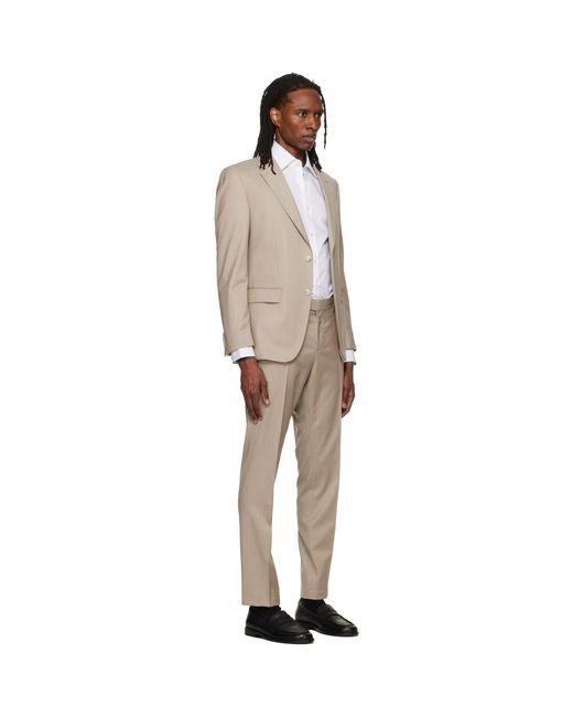 Boss Natural Single-Breasted Suit for men