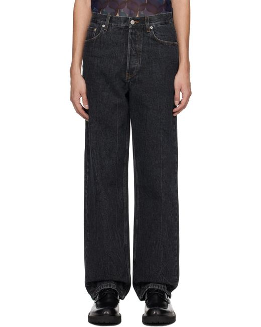 Dries Van Noten Black Five-pocket Jeans for men