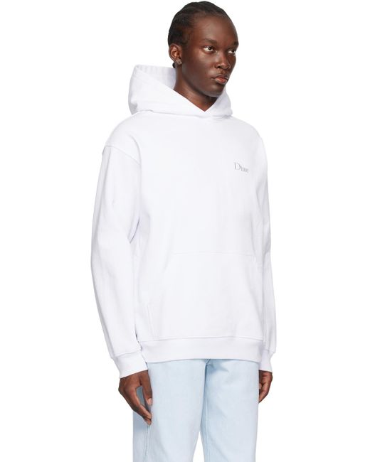 Dime White Classic Hoodie for men