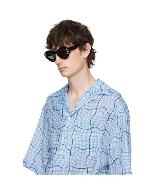 Loewe Black Double Frame Sunglasses for men