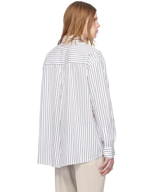 HUGO Multicolor White & Black Striped Shirt for men