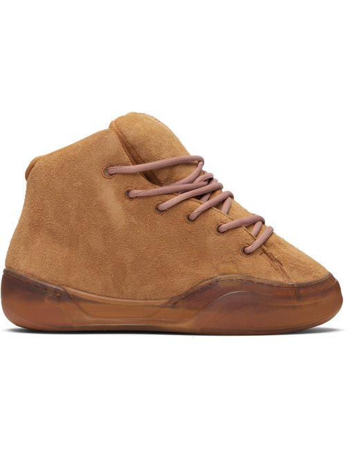 ERL Black Tan Vamp High Sneakers for men
