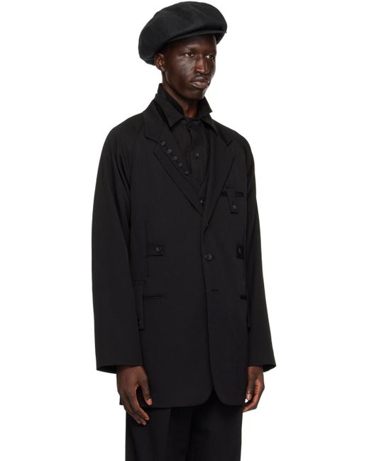 Yohji Yamamoto Black 5-pocket Blazer for men