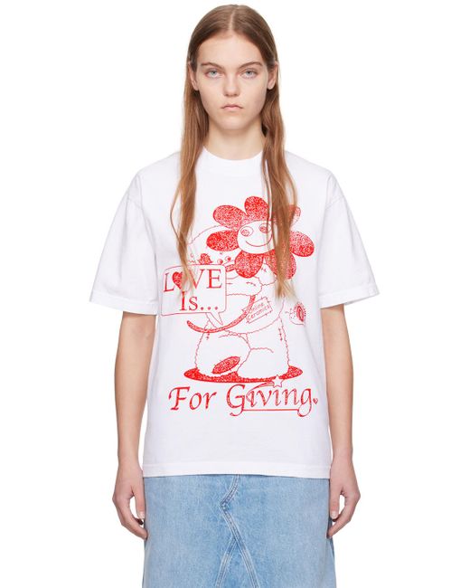 ONLINE CERAMICS Red 'love Is For Giving' T-shirt