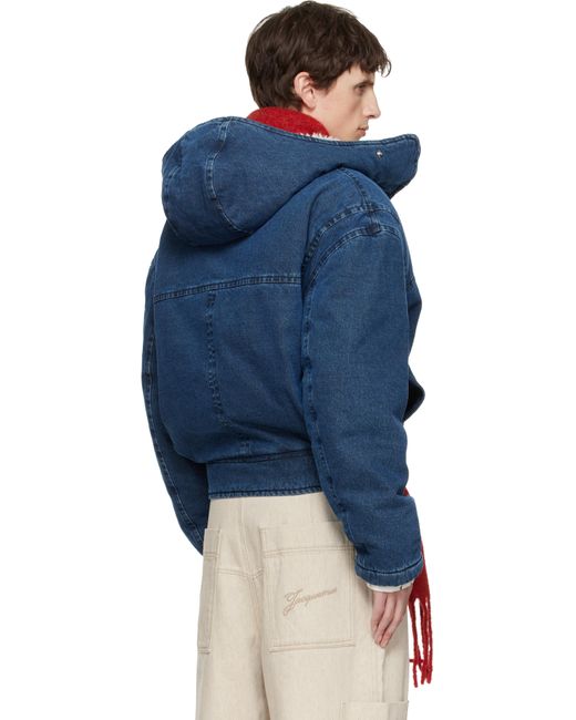 Jacquemus Blue 'The De-Nîmes' Duffle Denim Jacket for men