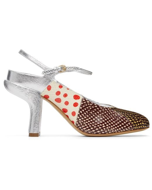 Dries Van Noten Black Patchwork Heels