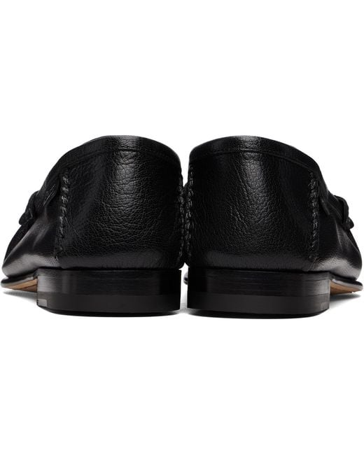 Tom Ford Black Shiny Leather Ripley Loafers for men