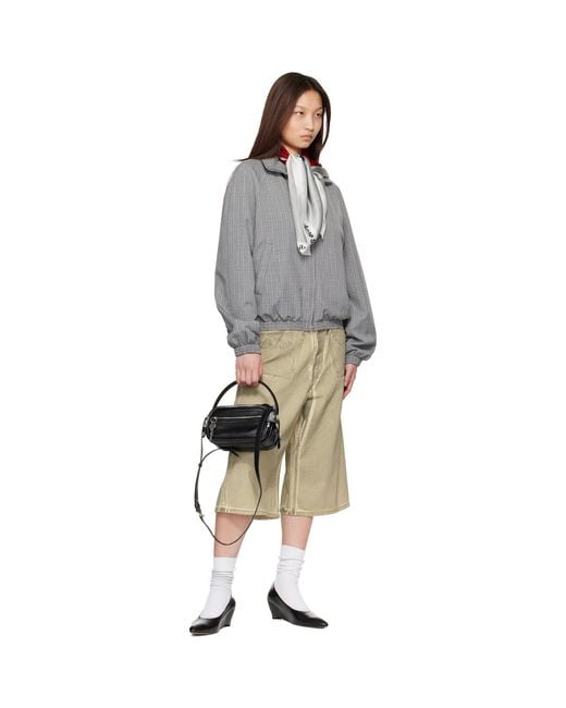 Acne Natural Overdyed Denim Shorts