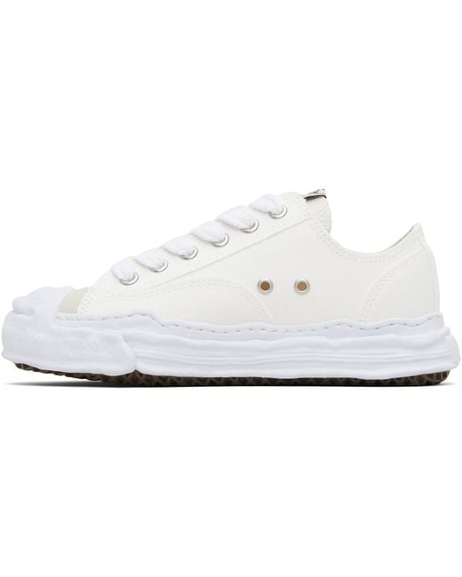Maison Mihara Yasuhiro Black Off- 'Hank' Og Sole Canvas Low-Top Sneakers for men