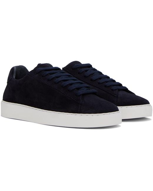 Norse Projects Black Navy Court Sneakers for men