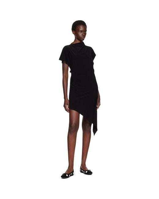Sandy Liang Black Sonar Minidress
