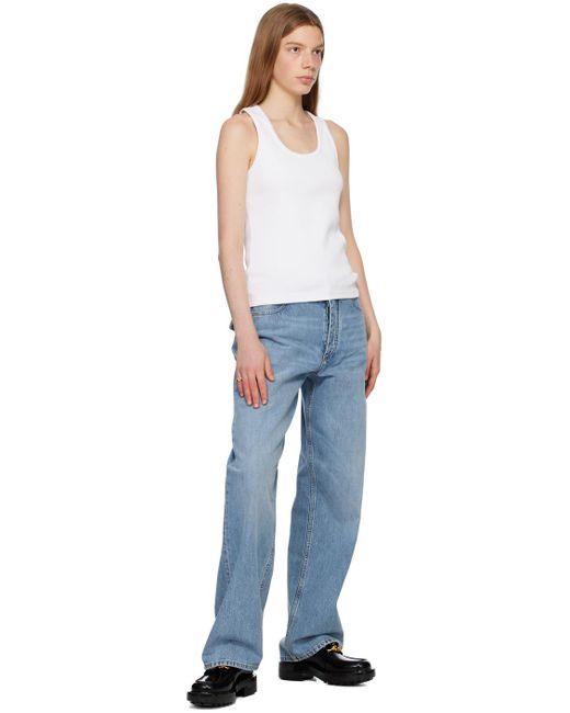 Bottega Veneta Blue Straight-leg Jeans