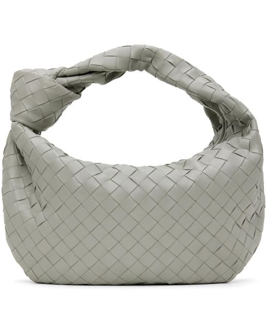 Moyen sac à bandoulière jodie gris Bottega Veneta en coloris Gray