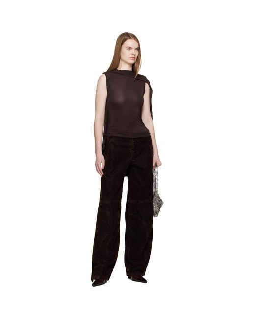 Jean Paul Gaultier Black Minimal Moto Trousers