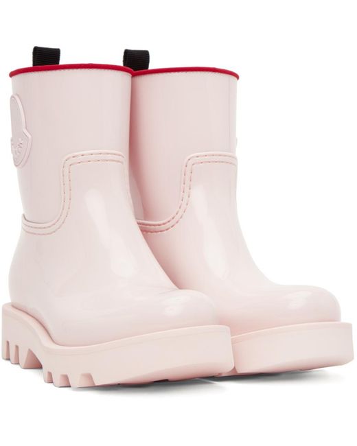 Moncler Pink Ginette Rain Boots
