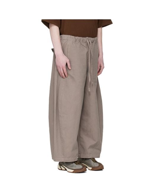 Entire studios Brown Taupe Loft Trousers for men