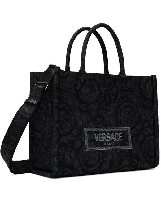 Versace &グレー バロッコ Athena バッグ Black
