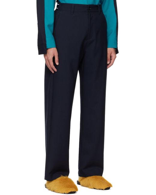 Marni Blue Four-pocket Trousers for men
