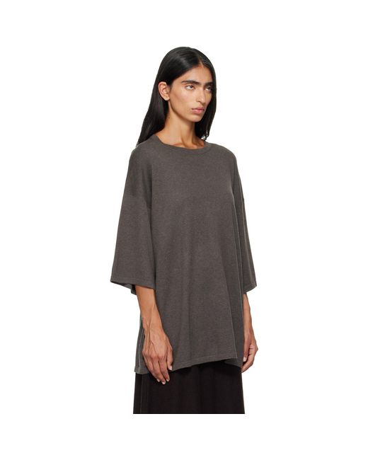 Lisa Yang Gray Taupe Agnette T-Shirt