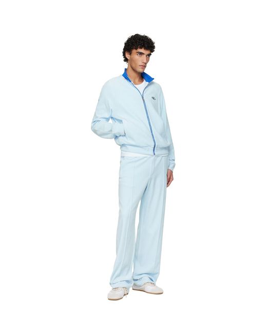 Casablanca Blue Velour Track Jacket for men