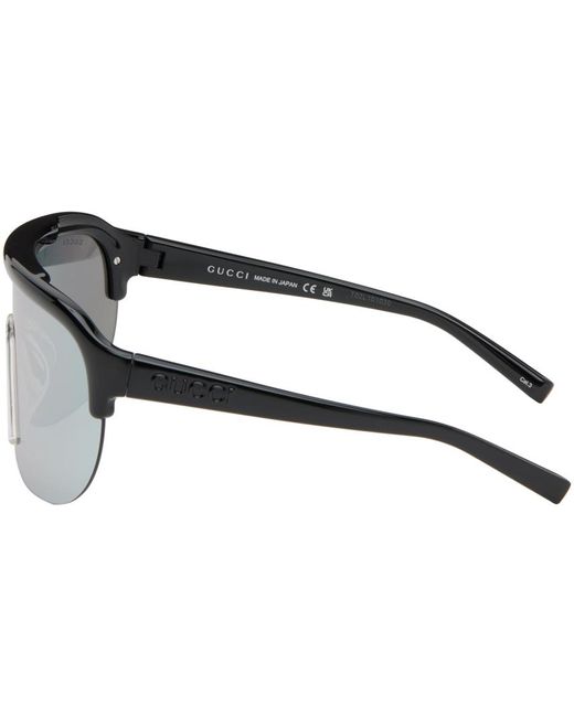 Gucci Black Mask Sunglasses for men
