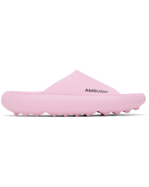 Ambush Black Pink Slider Sandals
