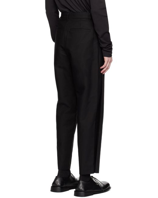 Amomento Black Garconne Trousers for men