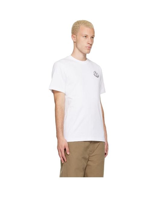 Moncler White T-Shirt for men