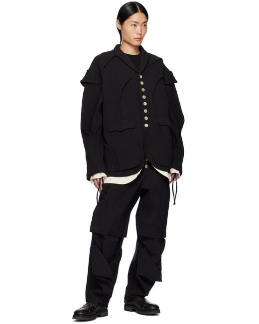 ænrmòus Black Landgrave Trousers for men