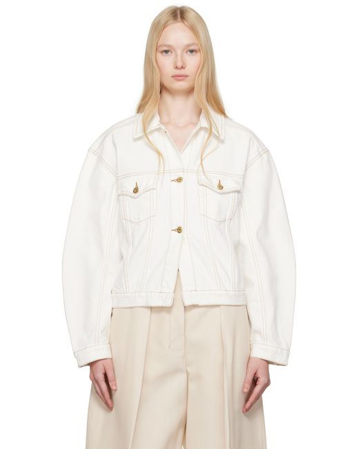 Jacquemus オフホワイト La Croisière 'The Denim De-Nîmes' デニムジャケット White