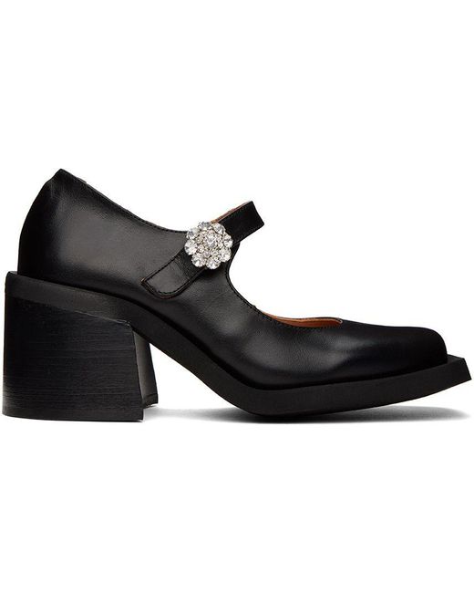 Ganni Mary Jane Heels in Black Lyst