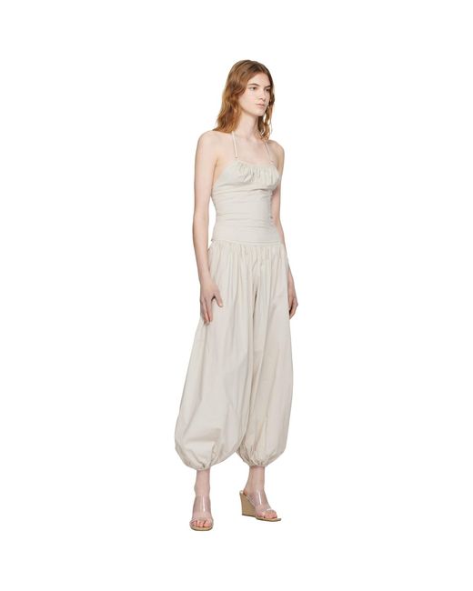 Belle Anna Natural Taupe Flore Top
