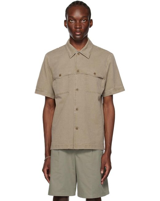 A.P.C. Multicolor . Brown Gilles Shirt for men