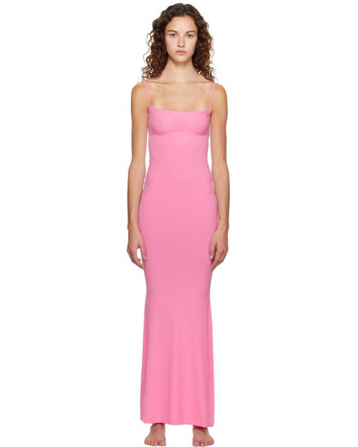 cotton candy skims dress Track Stretch Lace Halter Mini Dress - Cotton Candy