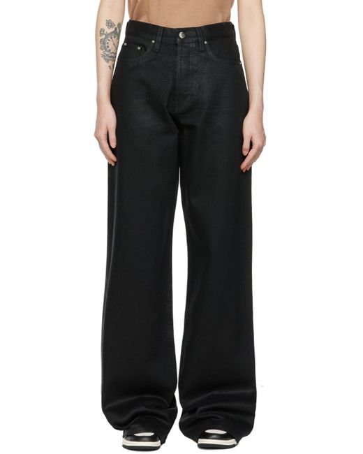 Amiri Denim Wide-leg Jeans in Black | Lyst UK