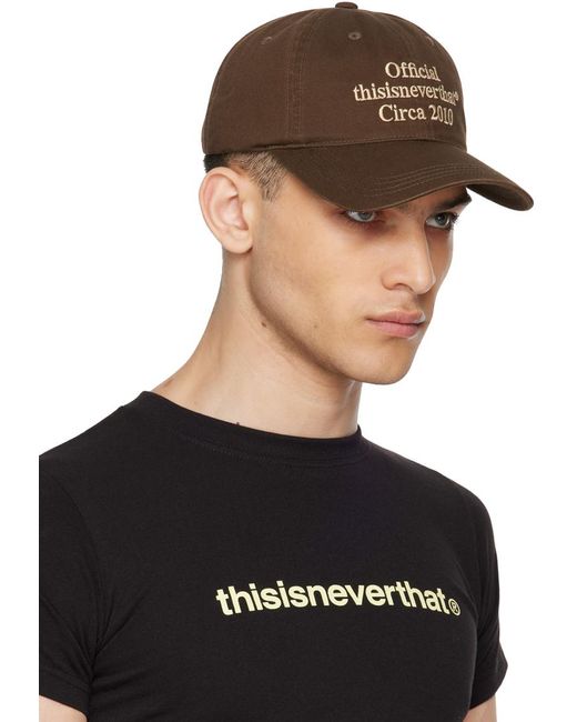 Thisisneverthat Brown Times Cap for men