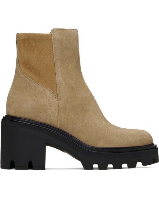 Rag & Bone Black Tan Quinn Chelsea Boots