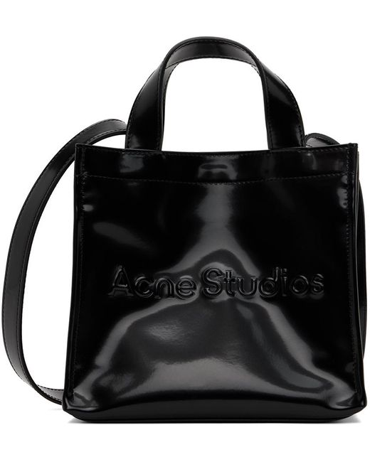 Acne Black Mini Logo Bag