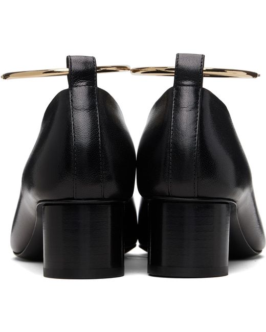 Jil Sander Black Ring Heels